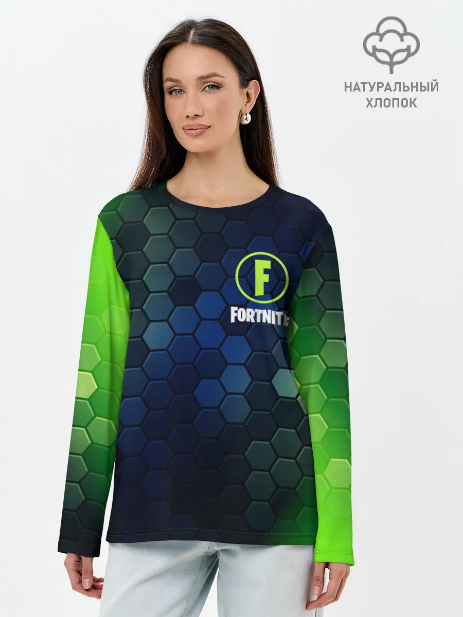 Лонгслив женский. Хлопок / FORTNITE / ФОРТНАЙТ