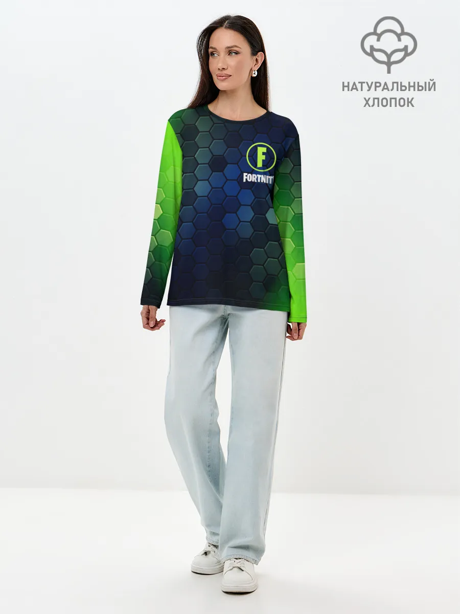 Лонгслив женский. Хлопок / FORTNITE / ФОРТНАЙТ