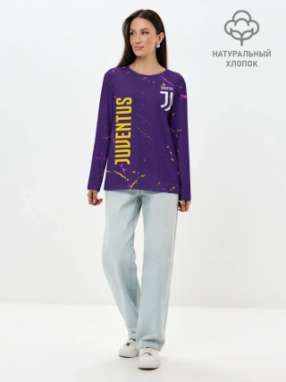 Лонгслив женский. Хлопок / JUVENTUS / ЮВЕНТУС