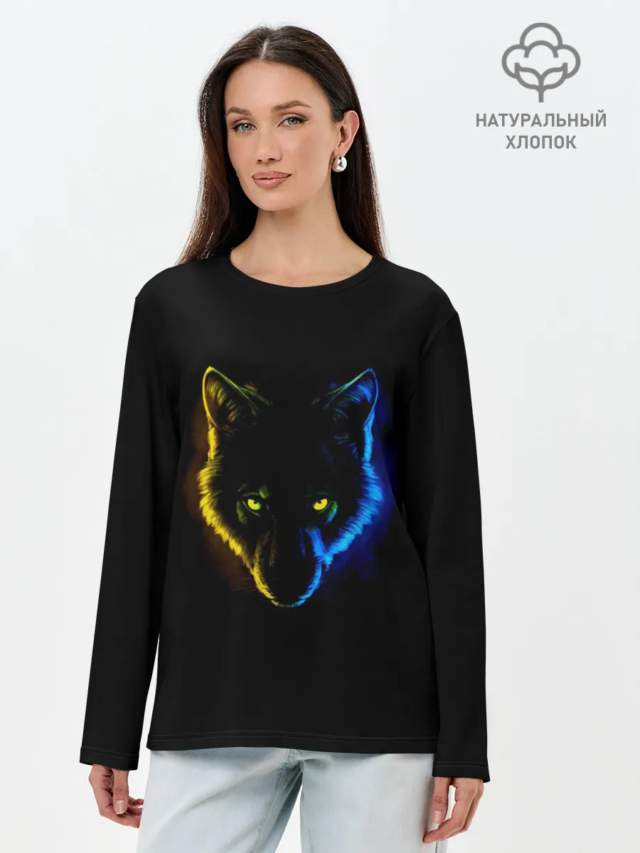 Лонгслив женский. Хлопок / Гипноз