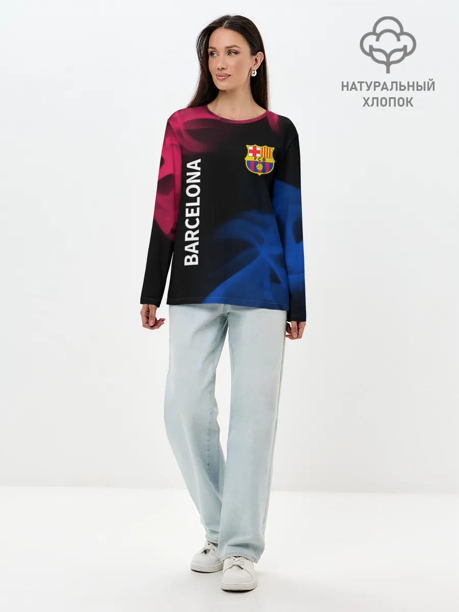 Лонгслив женский. Хлопок / BARCELONA / БАРСЕЛОНА