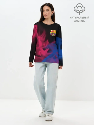 Лонгслив женский. Хлопок / BARCELONA / БАРСЕЛОНА