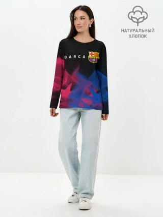 Лонгслив женский. Хлопок / BARCELONA / БАРСЕЛОНА
