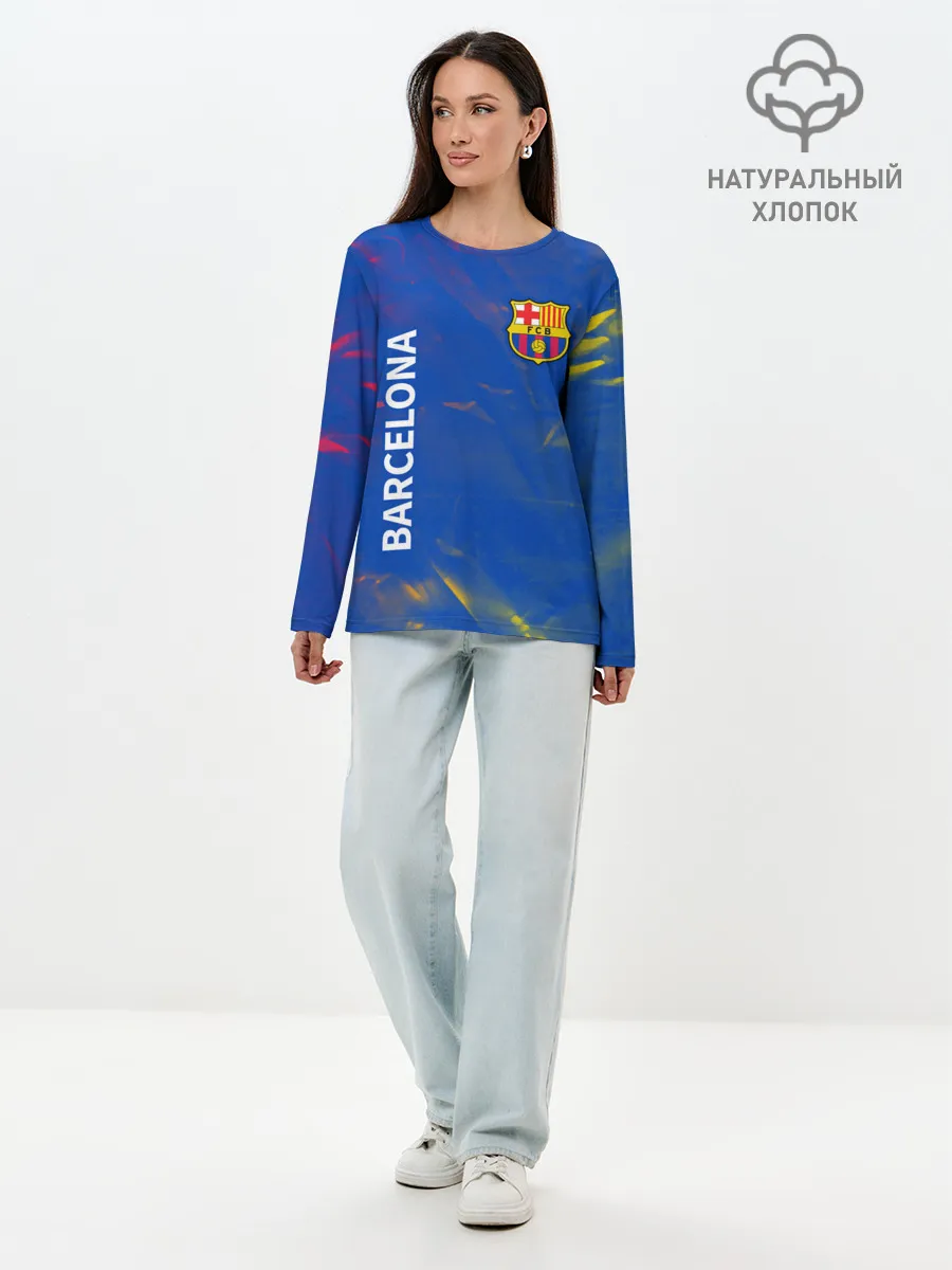 Лонгслив женский. Хлопок / BARCELONA / БАРСЕЛОНА
