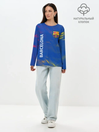 Лонгслив женский. Хлопок / BARCELONA / БАРСЕЛОНА