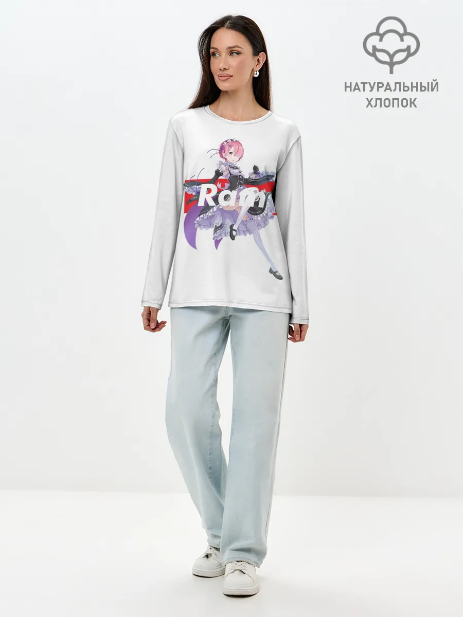 Лонгслив женский. Хлопок / Re:Zero