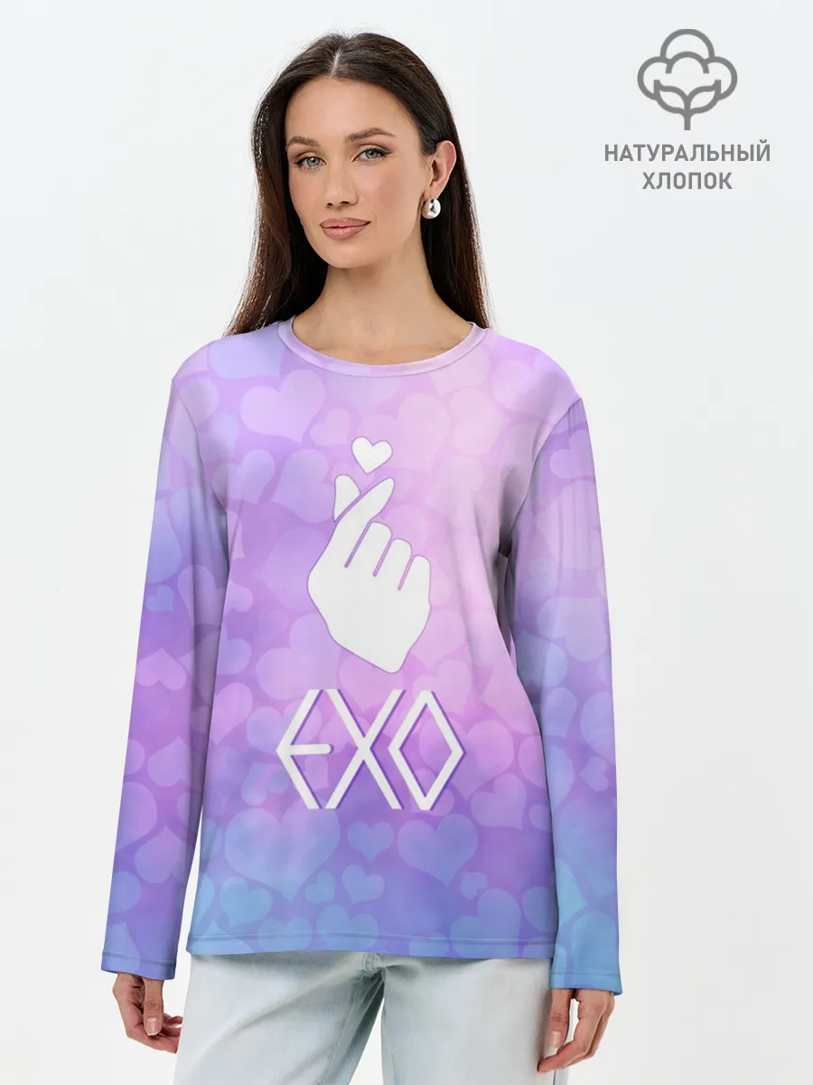 Лонгслив женский. Хлопок / EXO