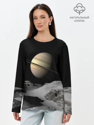 Лонгслив женский. Хлопок / Saturn