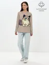 Лонгслив женский. Хлопок / Великий Grumpy Cat