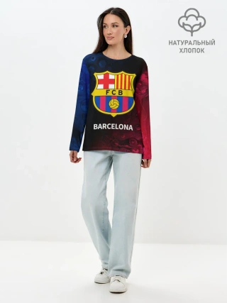 Лонгслив женский. Хлопок / BARCELONA / БАРСЕЛОНА