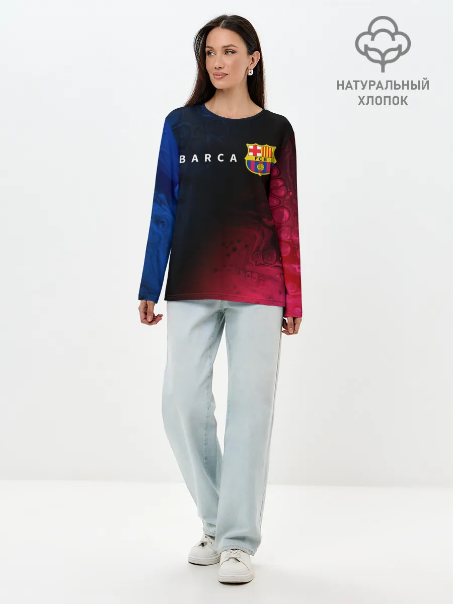 Лонгслив женский. Хлопок / BARCELONA / БАРСЕЛОНА