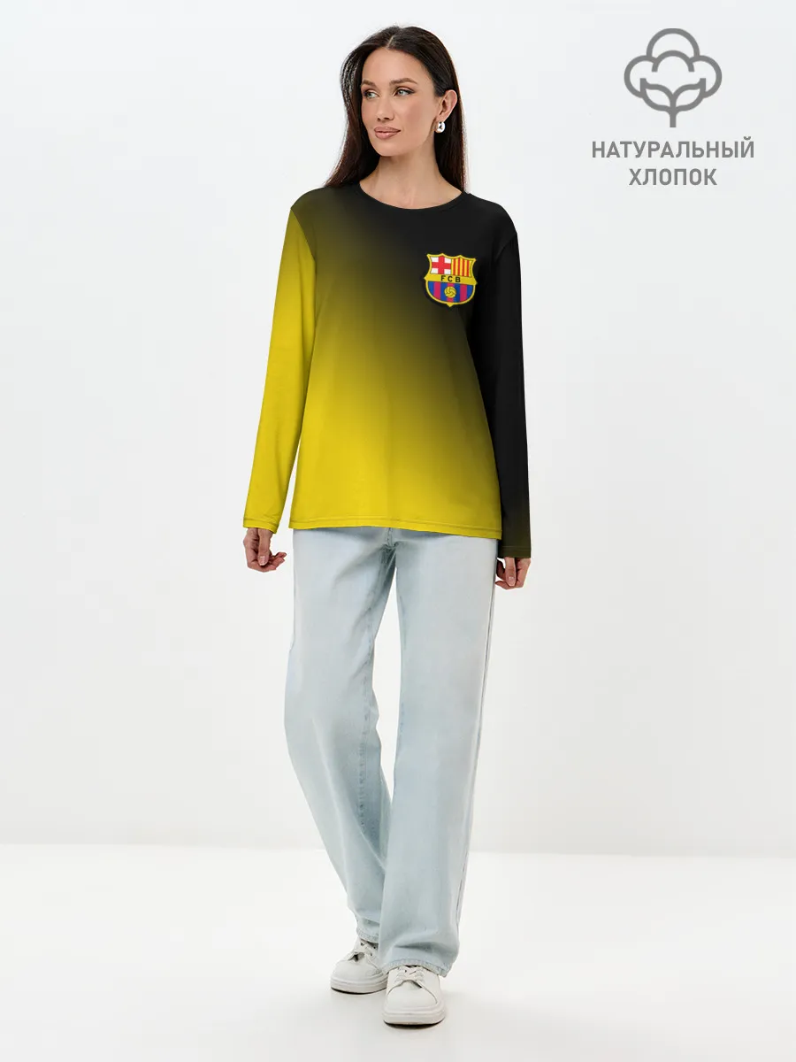Лонгслив женский. Хлопок / BARCELONA / БАРСЕЛОНА