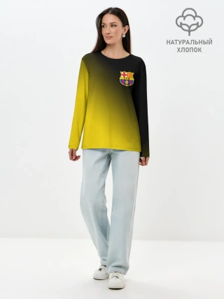Лонгслив женский. Хлопок / BARCELONA / БАРСЕЛОНА