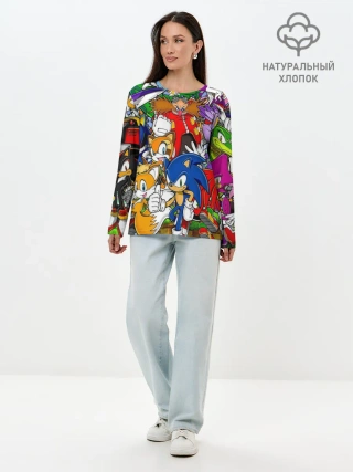 Лонгслив женский. Хлопок / Sonic.