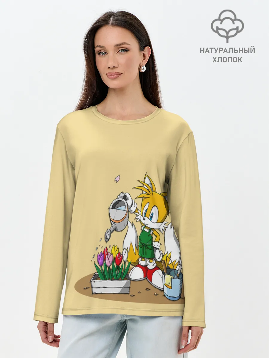 Лонгслив женский. Хлопок / Sonic.