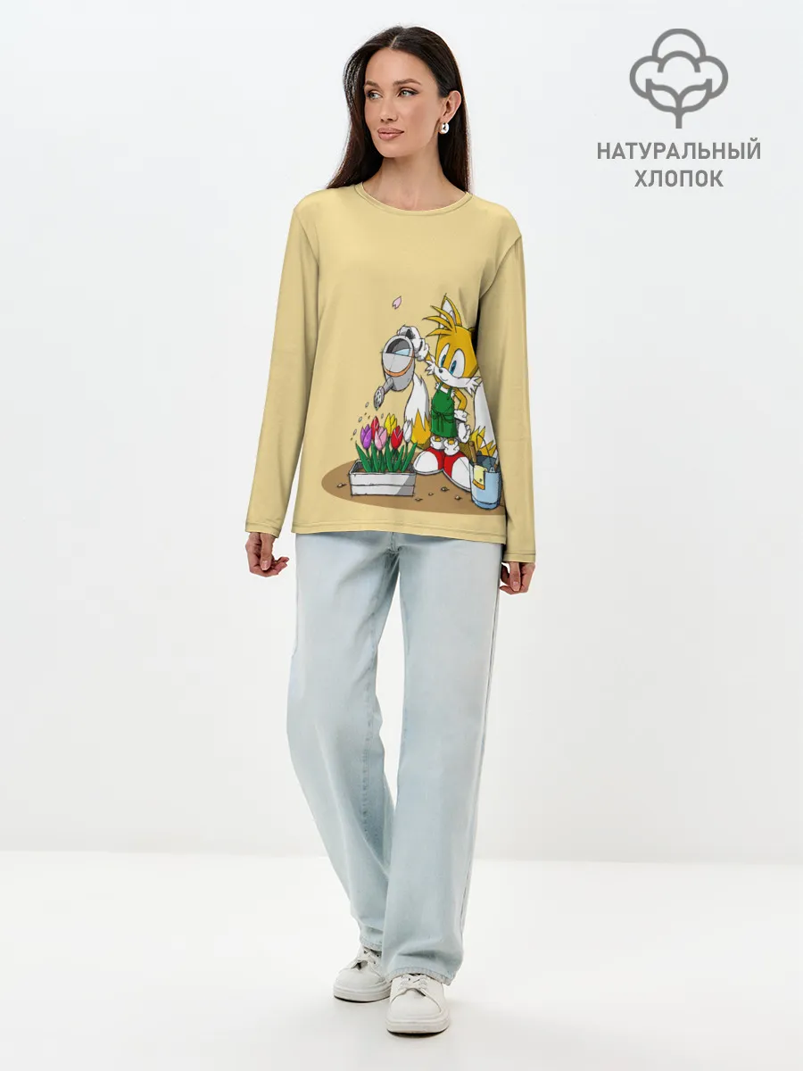 Лонгслив женский. Хлопок / Sonic.