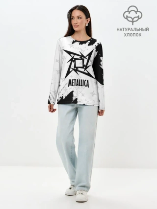 Лонгслив женский. Хлопок / METALLICA / МЕТАЛЛИКА
