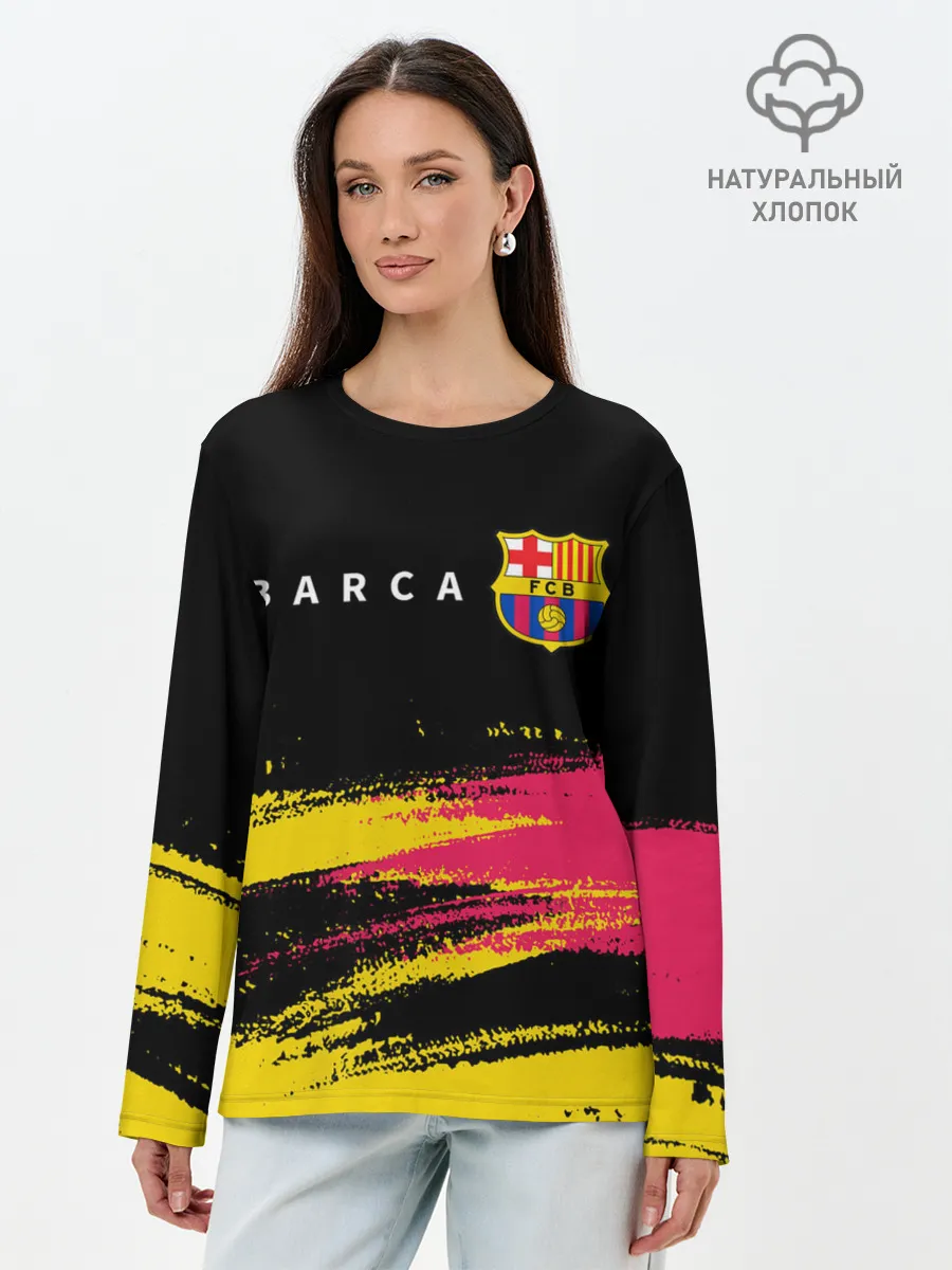 Лонгслив женский. Хлопок / BARCELONA / БАРСЕЛОНА
