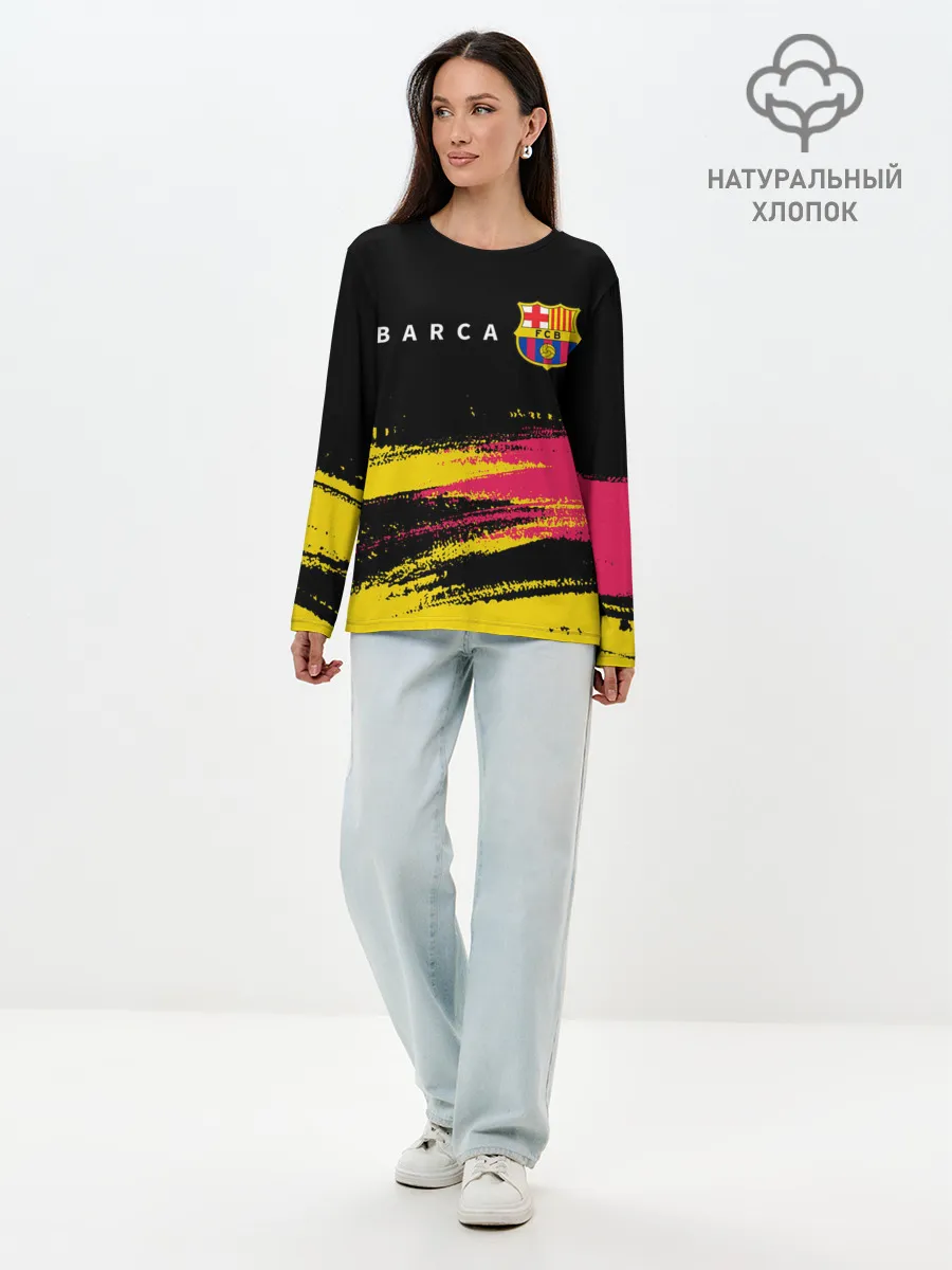 Лонгслив женский. Хлопок / BARCELONA / БАРСЕЛОНА