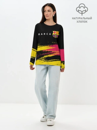 Лонгслив женский. Хлопок / BARCELONA / БАРСЕЛОНА