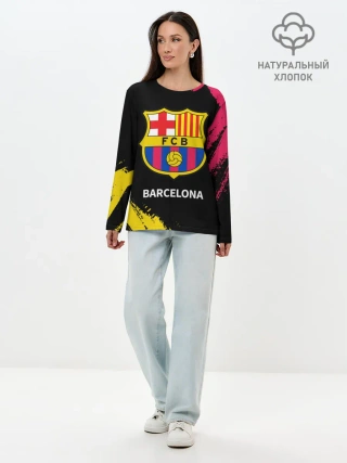 Лонгслив женский. Хлопок / BARCELONA / БАРСЕЛОНА