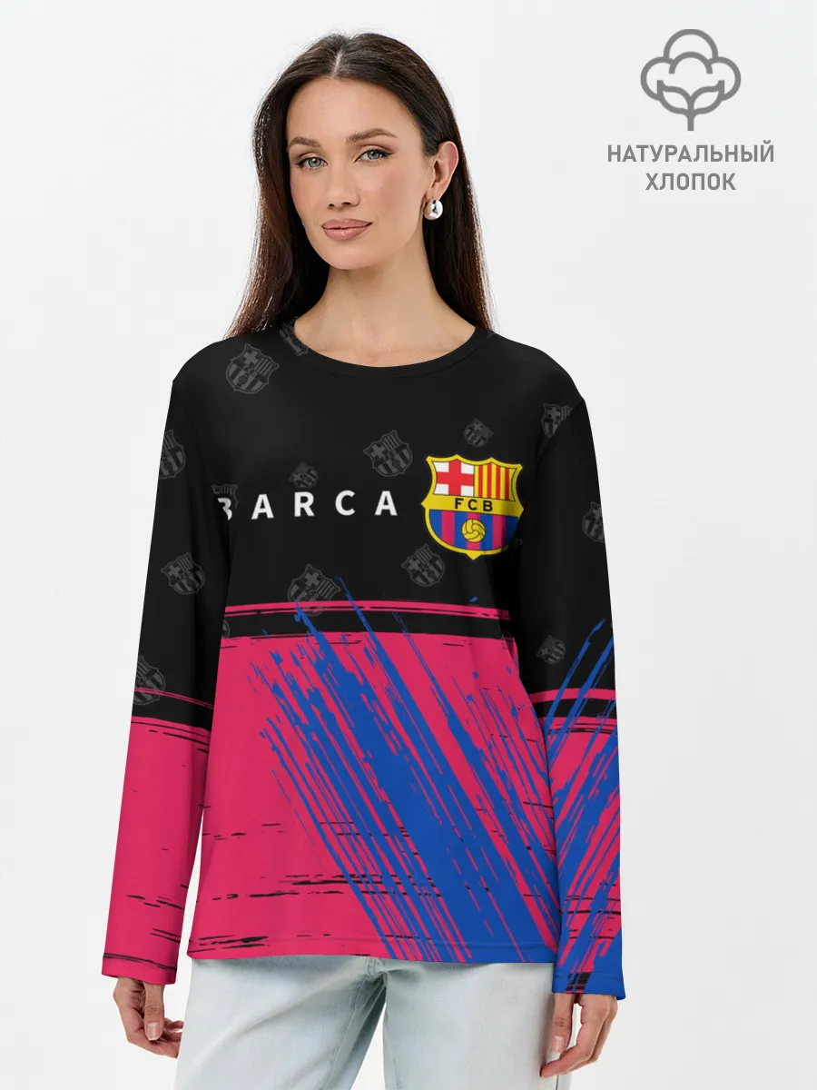 Лонгслив женский. Хлопок / BARCELONA / БАРСЕЛОНА