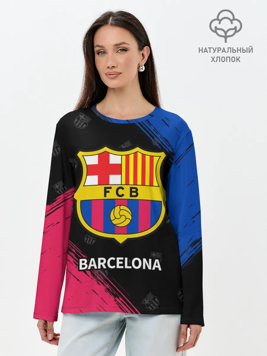 Лонгслив женский. Хлопок / BARCELONA / БАРСЕЛОНА