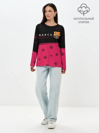 Лонгслив женский. Хлопок / BARCELONA / БАРСЕЛОНА