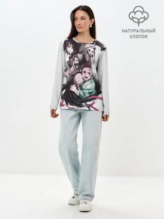 Лонгслив женский. Хлопок / Убийца Демонов постер