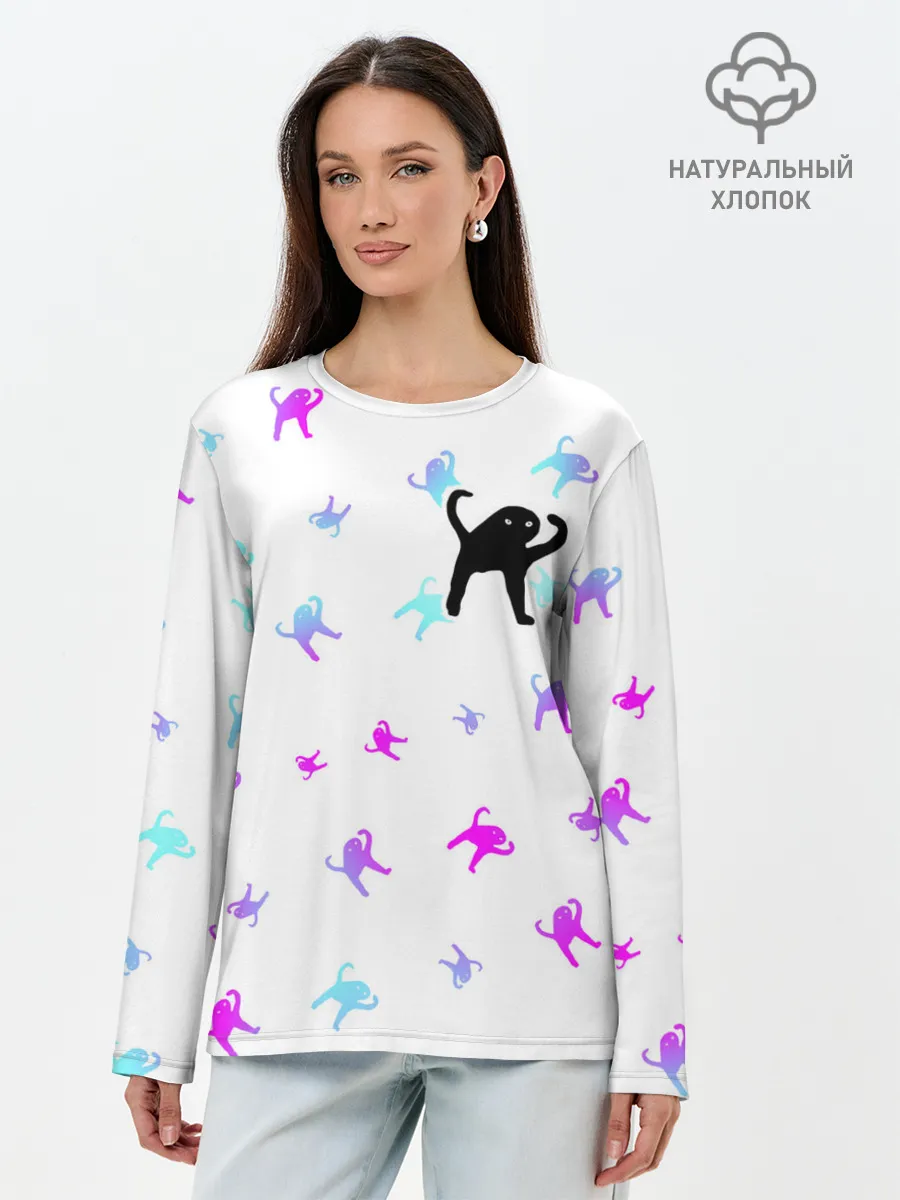 Лонгслив женский. Хлопок / ЪУЪ СЪУКА