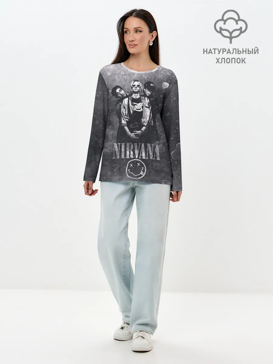 Лонгслив женский. Хлопок / Nirvana
