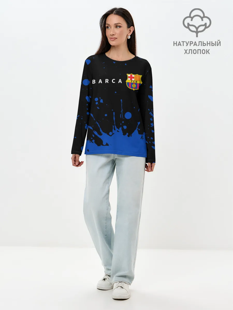 Лонгслив женский. Хлопок / BARCELONA / БАРСЕЛОНА