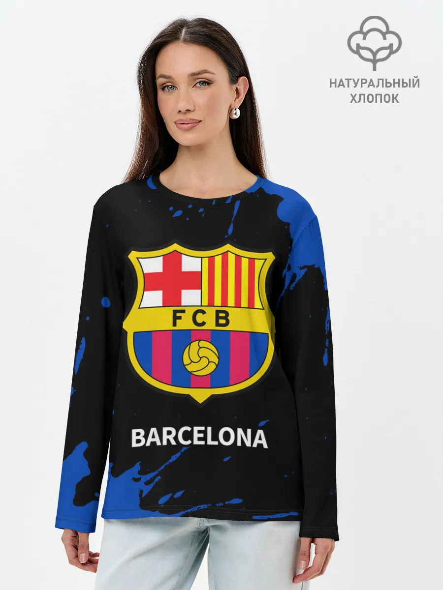 Лонгслив женский. Хлопок / BARCELONA / БАРСЕЛОНА