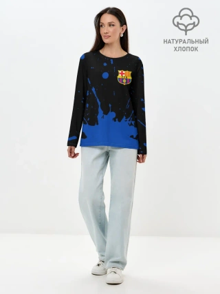 Лонгслив женский. Хлопок / BARCELONA / БАРСЕЛОНА