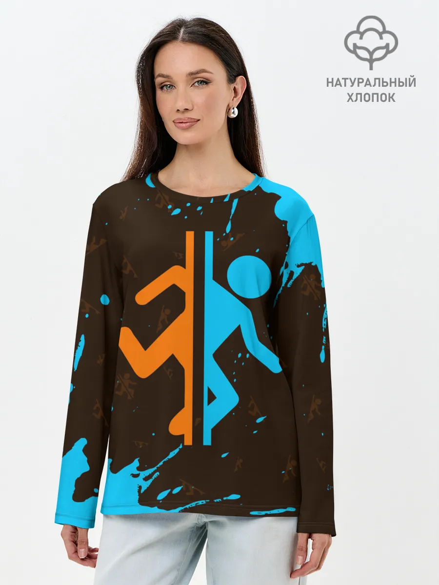 Лонгслив женский. Хлопок / PORTAL / ПОРТАЛ