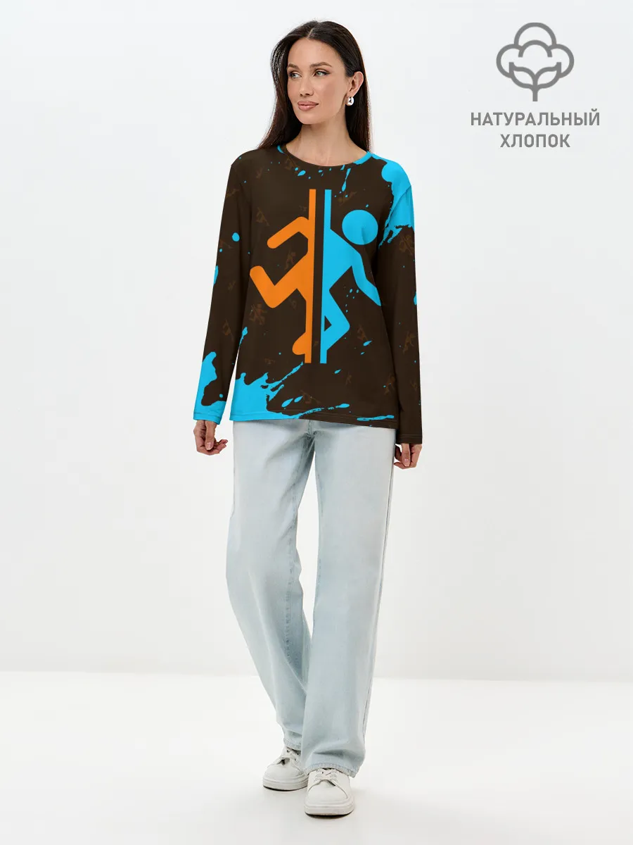 Лонгслив женский. Хлопок / PORTAL / ПОРТАЛ