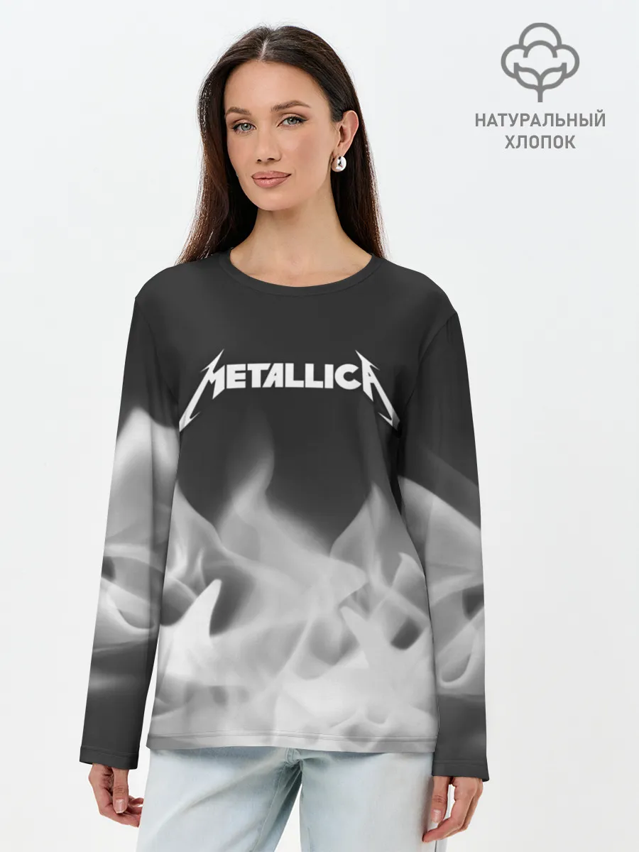 Лонгслив женский. Хлопок / METALLICA / МЕТАЛЛИКА