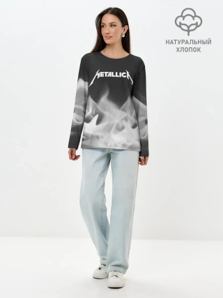 Лонгслив женский. Хлопок / METALLICA / МЕТАЛЛИКА