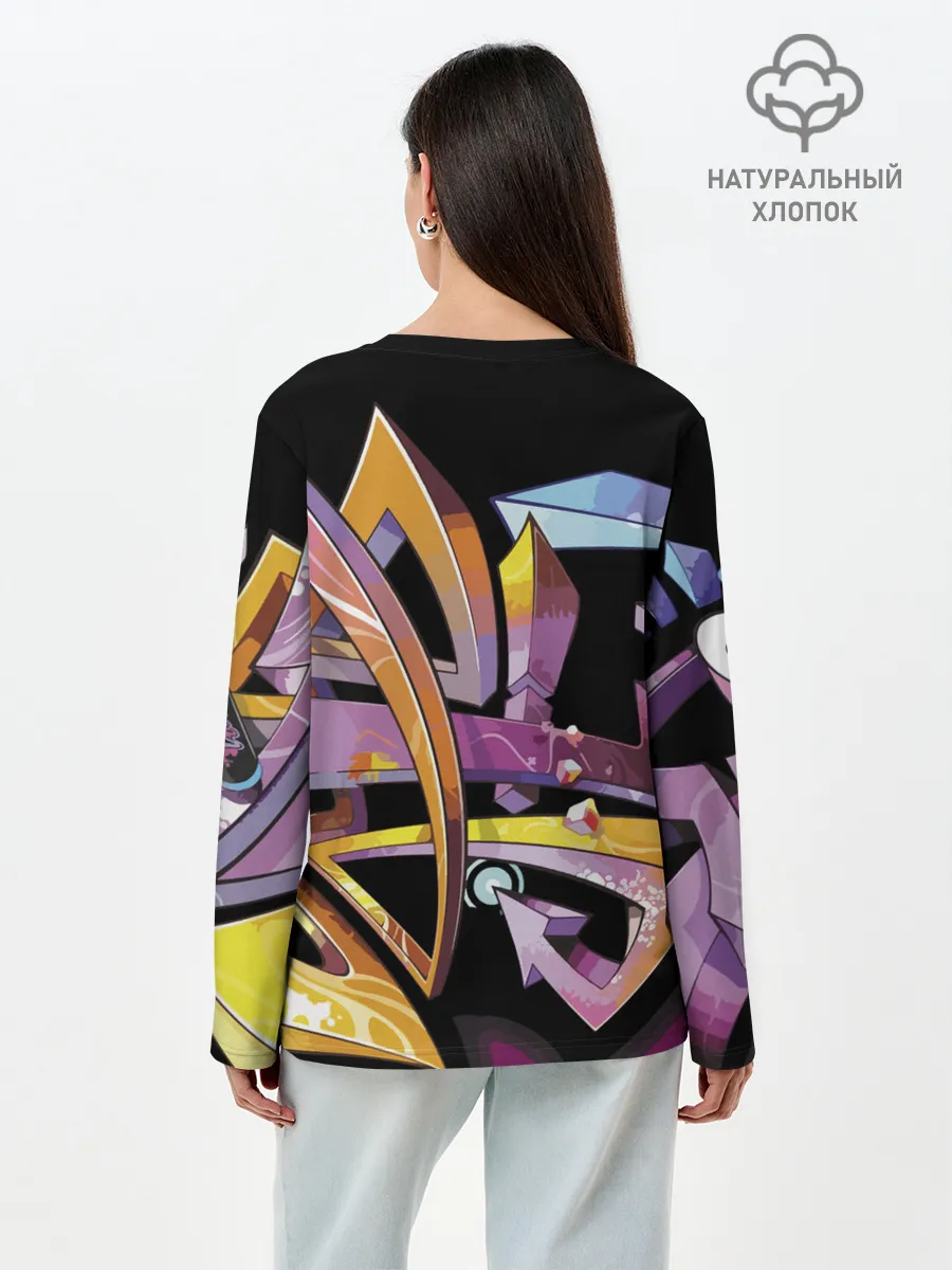 Лонгслив женский. Хлопок / Supergirl