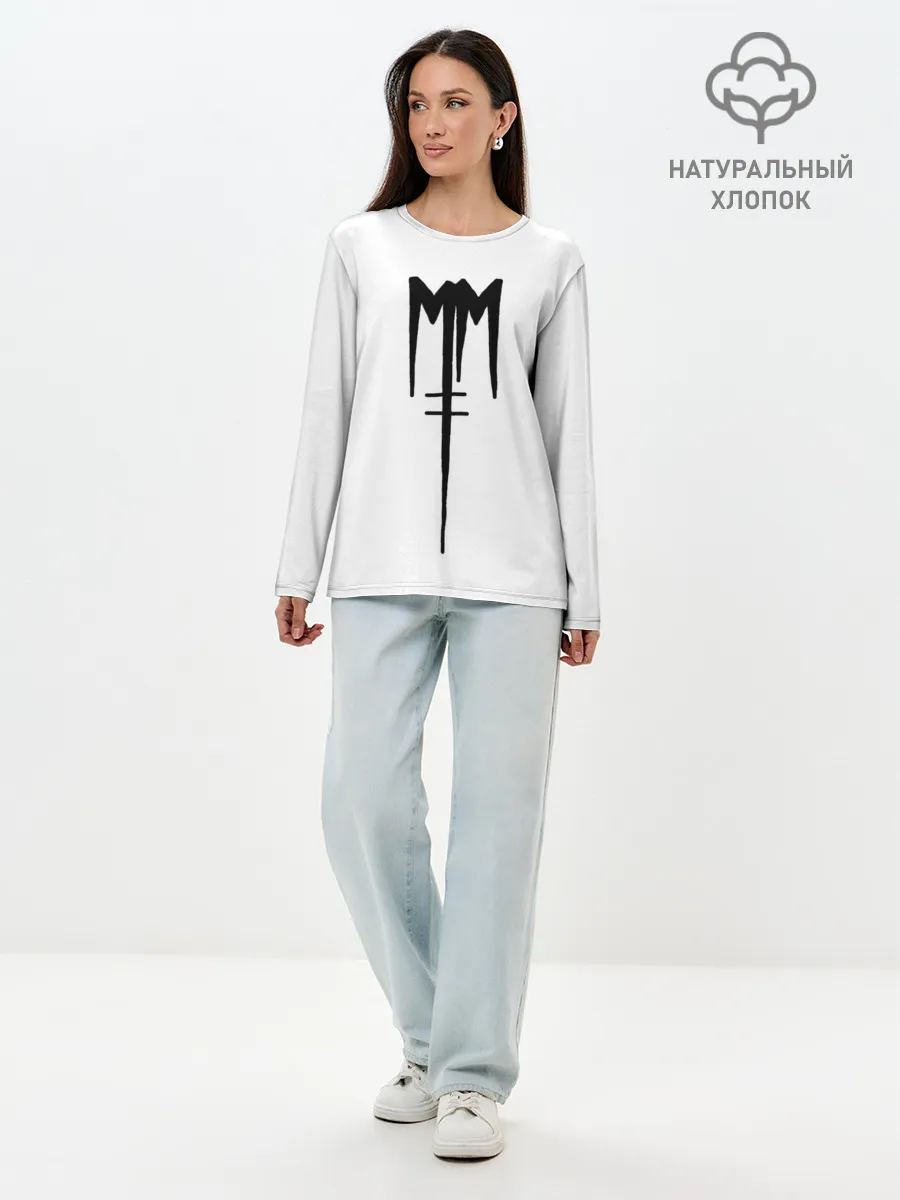 Лонгслив женский. Хлопок / Marilyn Manson