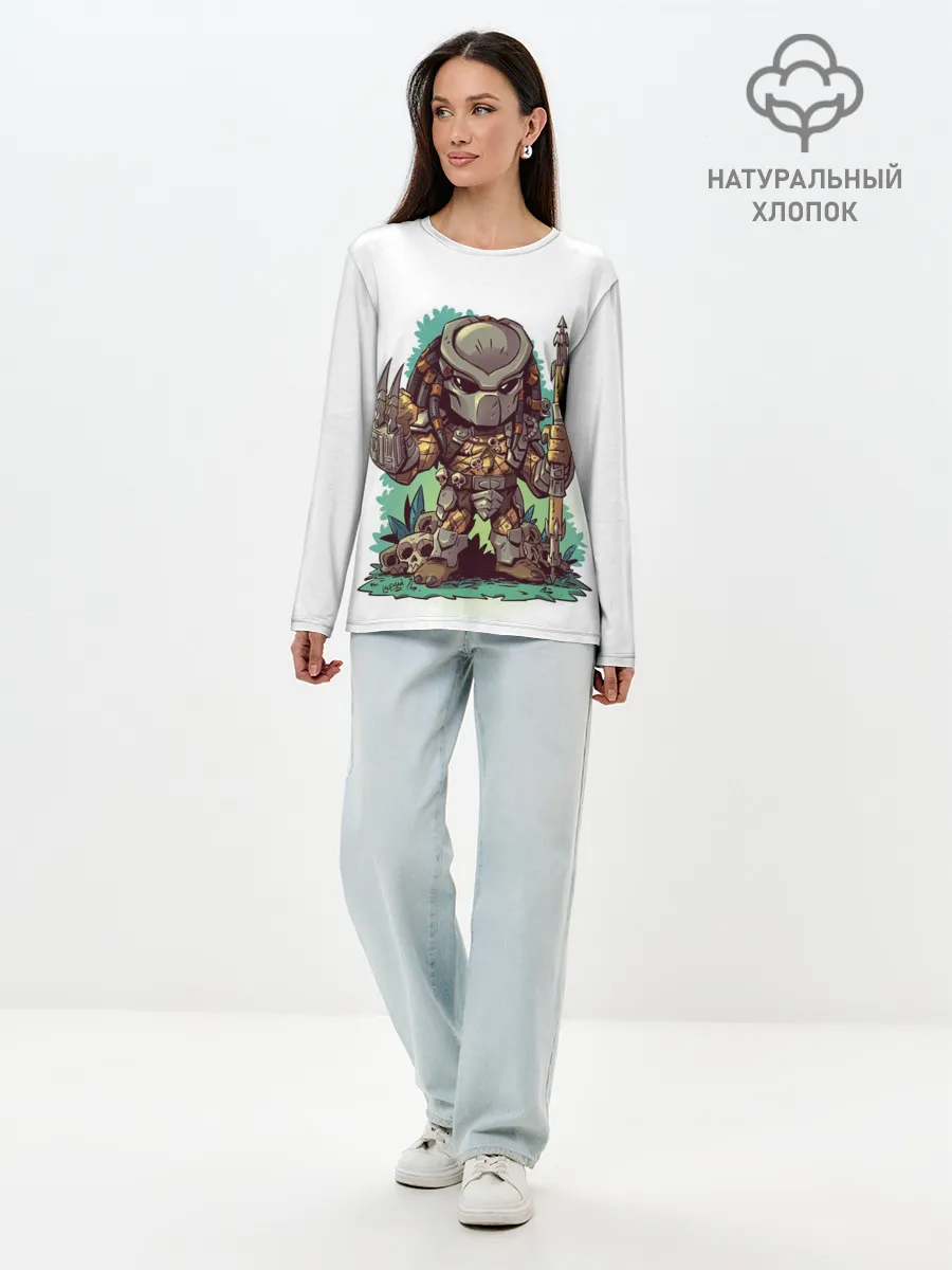 Лонгслив женский. Хлопок / ХИЩНИК | PREDATOR