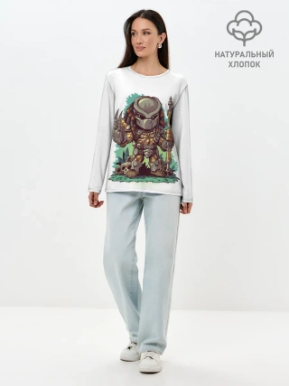 Лонгслив женский. Хлопок / ХИЩНИК | PREDATOR