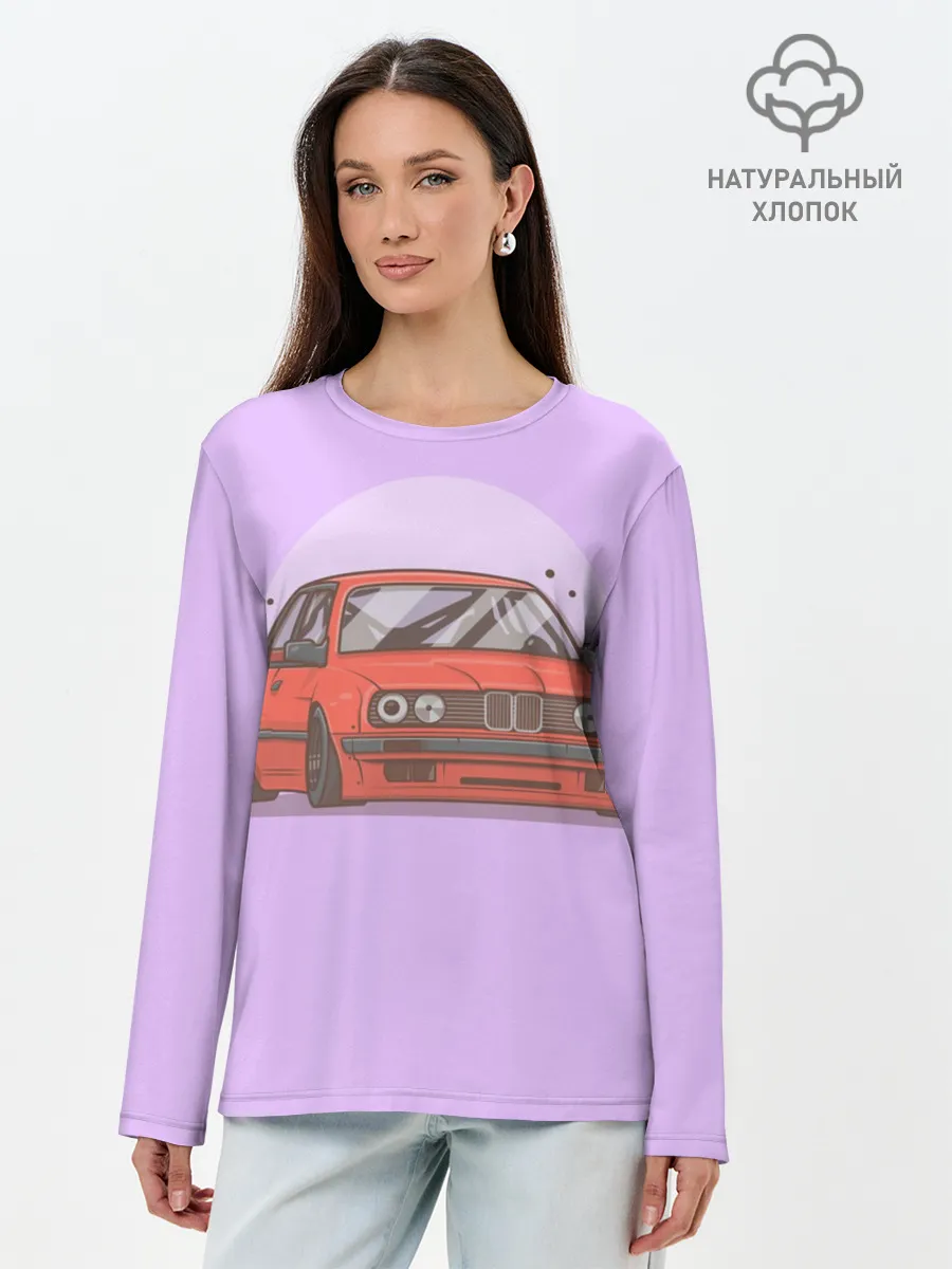 Лонгслив женский. Хлопок / БМВ Пандем