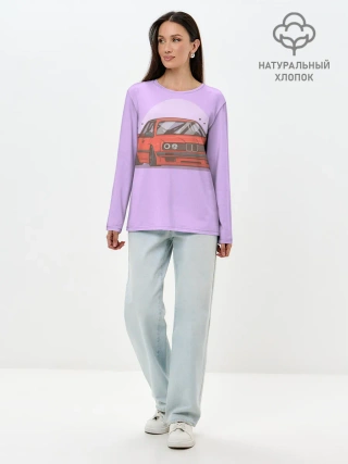 Лонгслив женский. Хлопок / БМВ Пандем