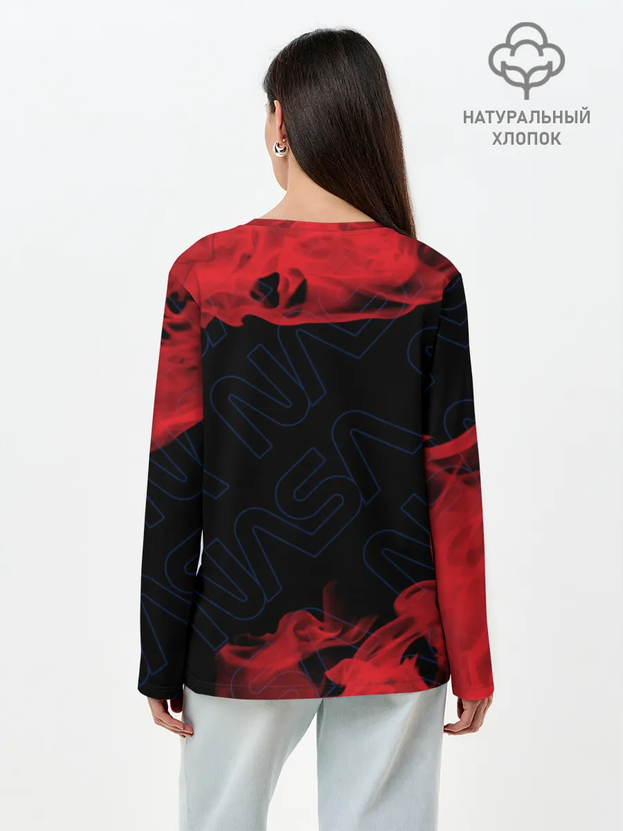 Лонгслив женский. Хлопок / NASA / НАСА