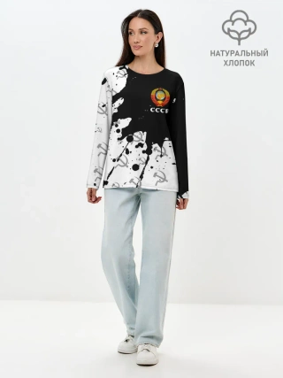 Лонгслив женский. Хлопок / СССР / USSR