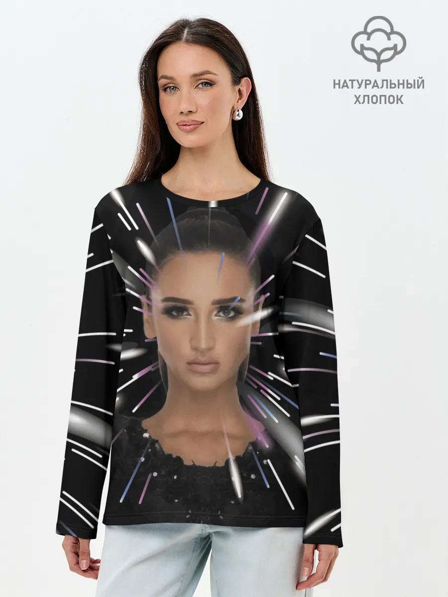 Лонгслив женский. Хлопок / Ольга Бузова