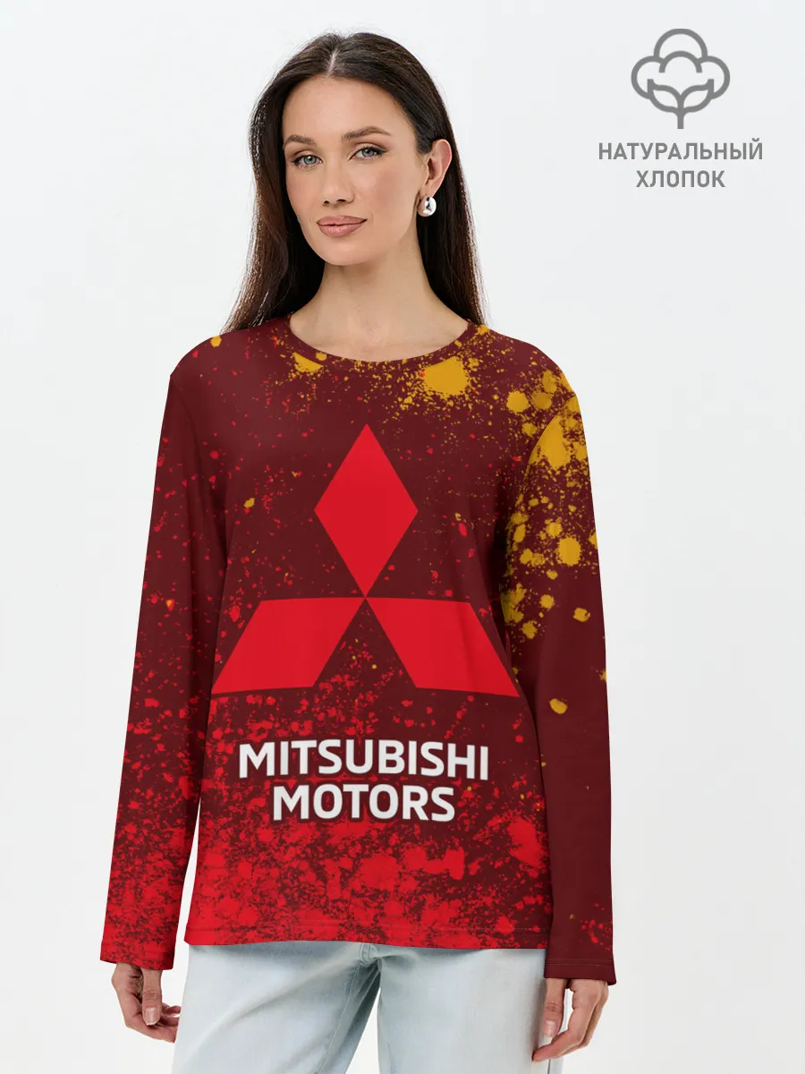 Лонгслив женский. Хлопок / MITSUBISHI / МИТСУБИСИ
