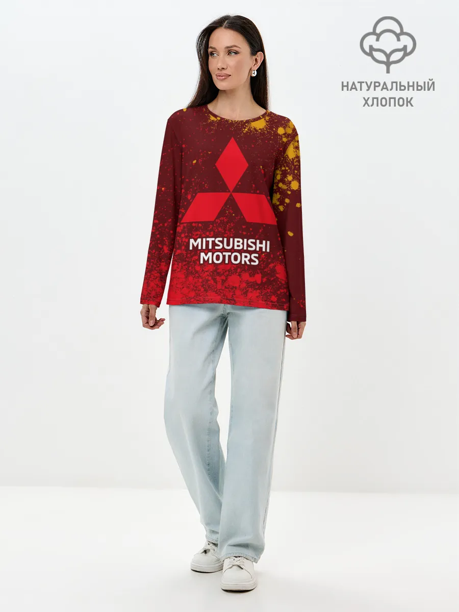 Лонгслив женский. Хлопок / MITSUBISHI / МИТСУБИСИ