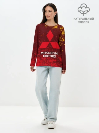 Лонгслив женский. Хлопок / MITSUBISHI / МИТСУБИСИ